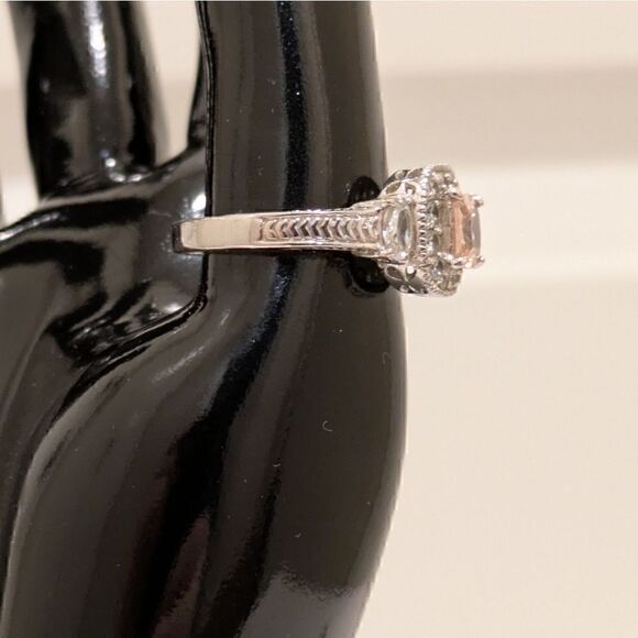RS Covenant Size 10 Rhodium Plated Ring with Cubic Zirconia Stones - Picture 2 of 7
